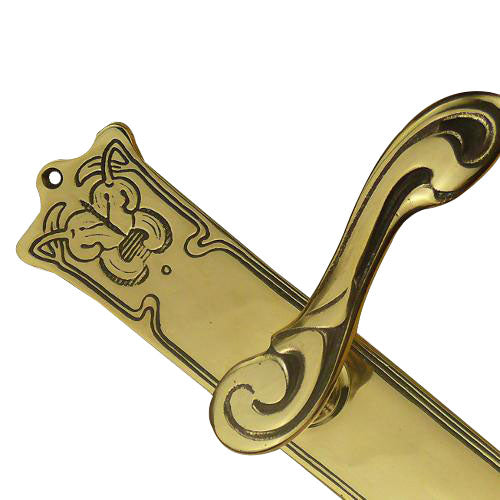 Jugendstil Zimmertür- und WC-Garnitur NA-1507