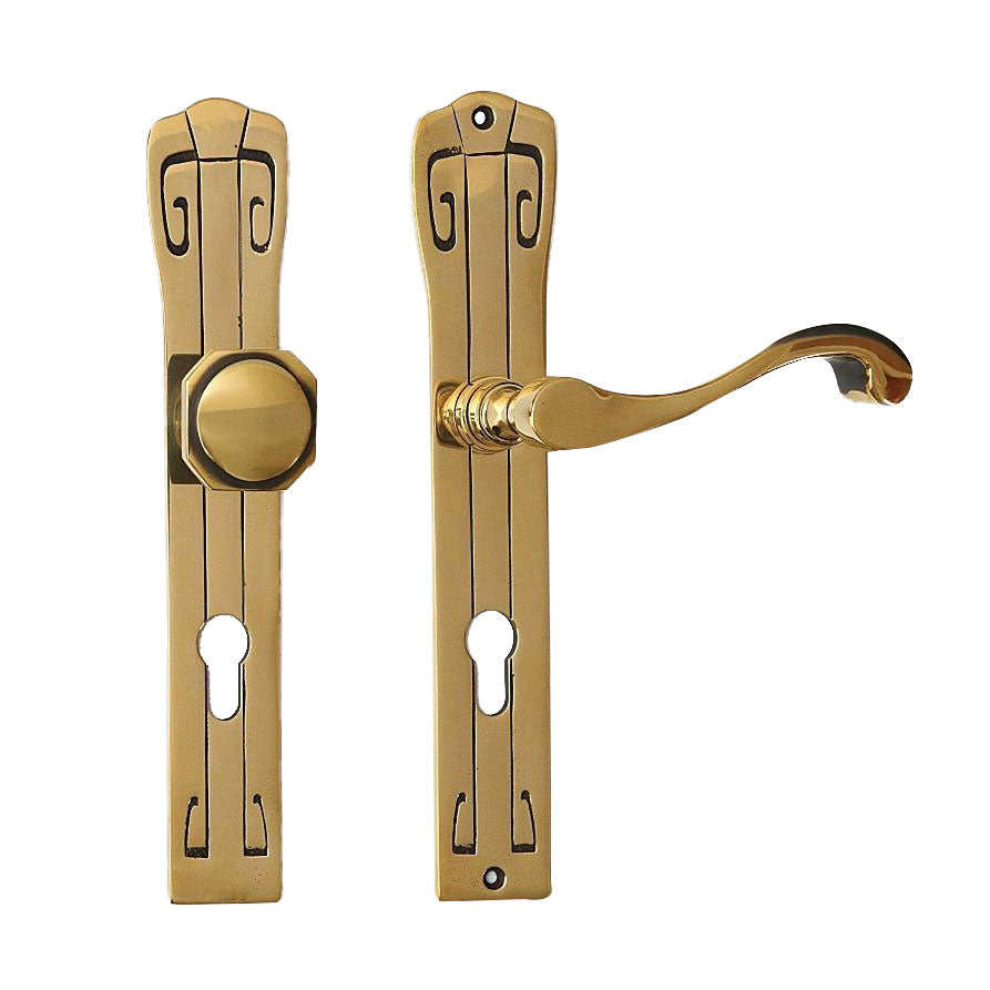 Wohnungstür Garnitur Jugendstil NA-O-K17-WE