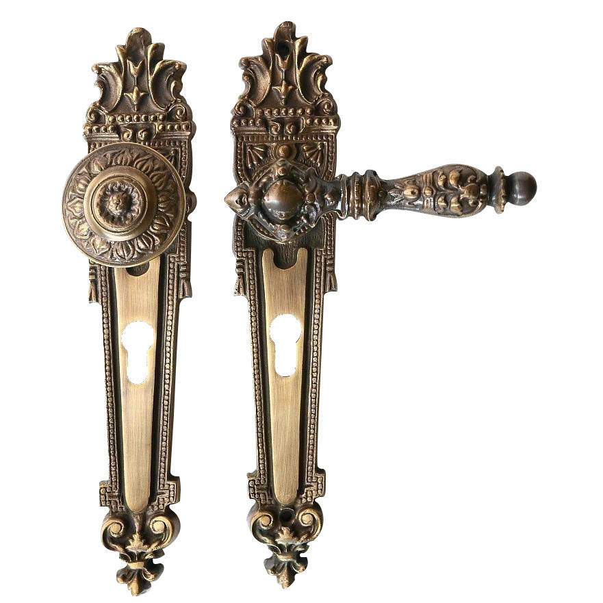 Große Gründerzeit Wohnungstür Garnitur NA-O-K9-WE